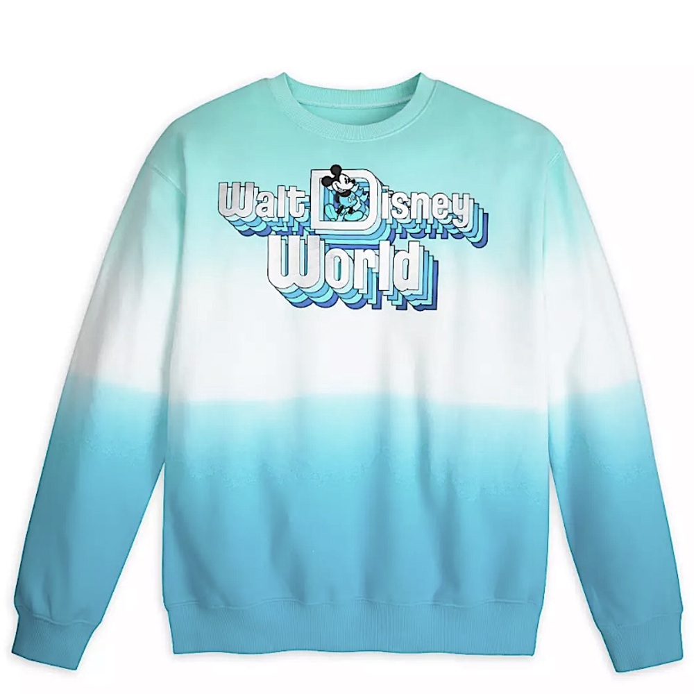 Disney Mickey Mouse Blue Ombre Sweatshirt Size 1X